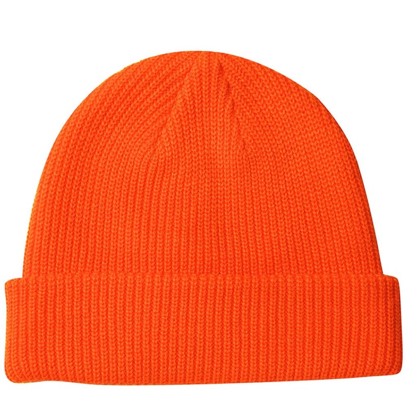 MaxNova Slouchy Beanie Hats Winter Knitted Caps Soft Warm Ski Hat Unisex (Bright Orange) - Image 2